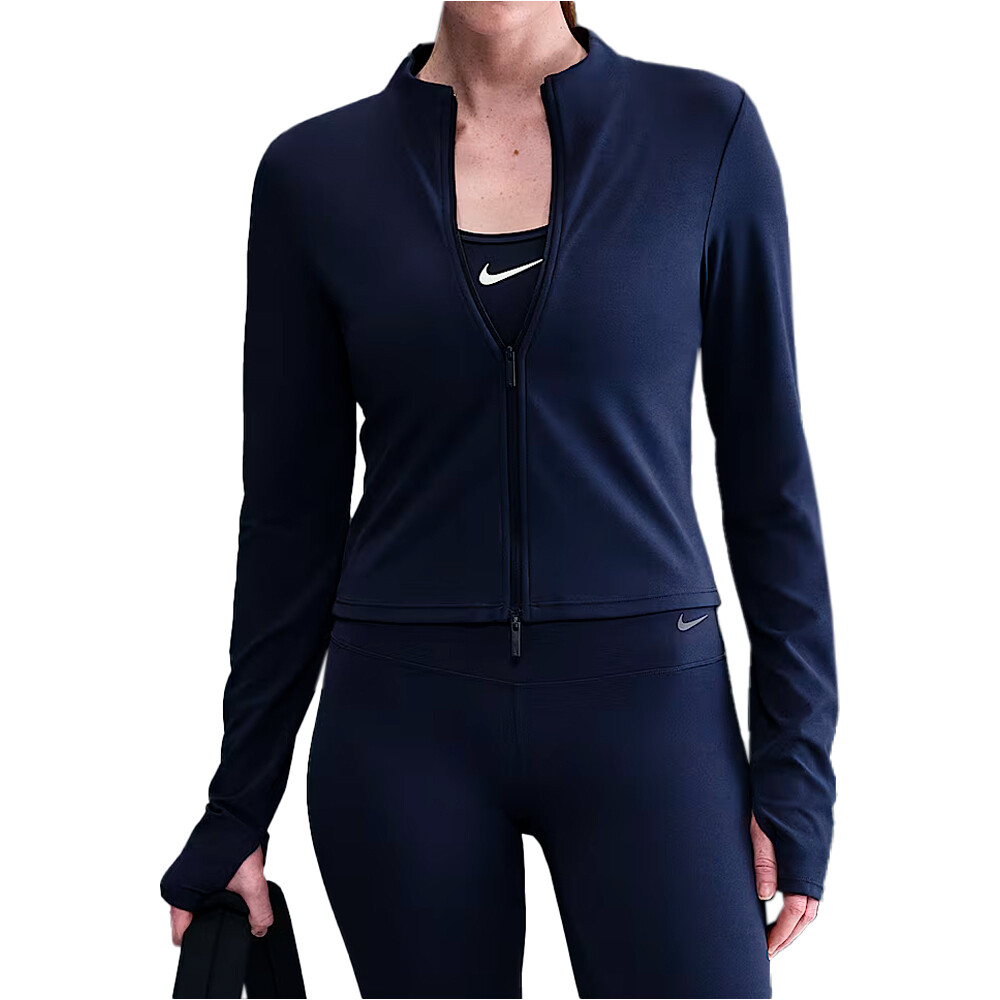 Nike sudaderas deportivas mujer W NK INF DF FZ LS TOP vista frontal