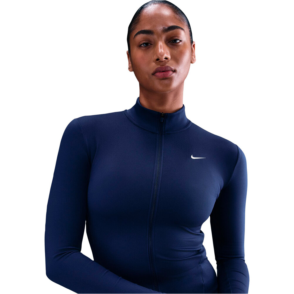 Nike sudaderas deportivas mujer W NK ONE DF FZ FITTED JKT vista detalle