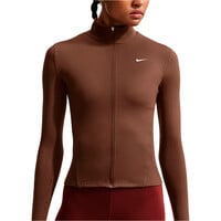 Nike sudaderas deportivas mujer W NK ONE DF FZ FITTED JKT vista detalle