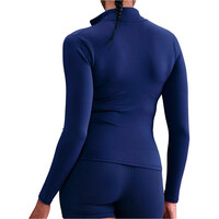 Nike sudaderas deportivas mujer W NK ONE DF FZ FITTED JKT vista trasera