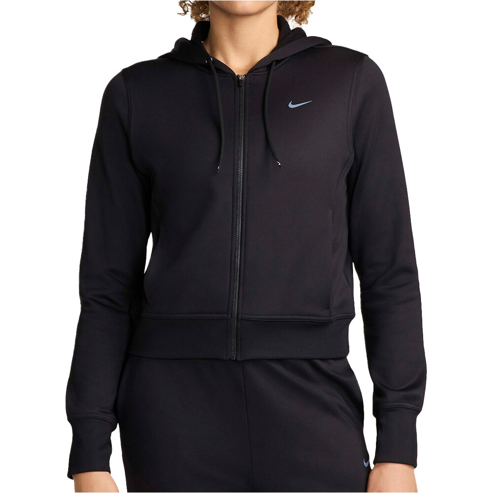 Nike sudaderas deportivas mujer W NK ONE TF FZ HOODIE LBR vista frontal