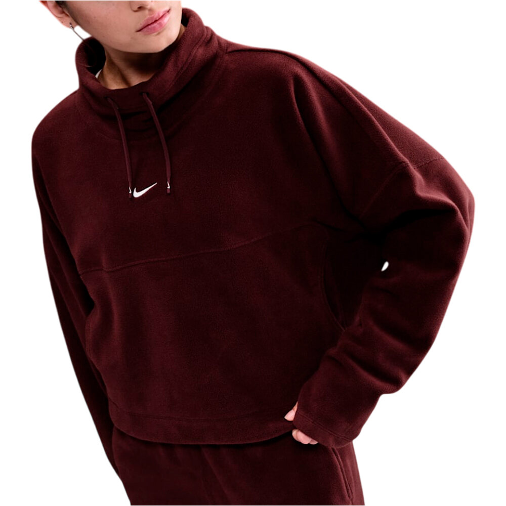 Nike sudaderas deportivas mujer W NK ONE TF TOP POLAR vista frontal