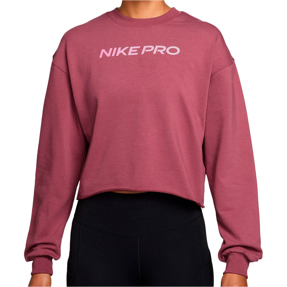 Nike sudaderas deportivas mujer W NP DF CREW FLC TT GRDNT vista frontal