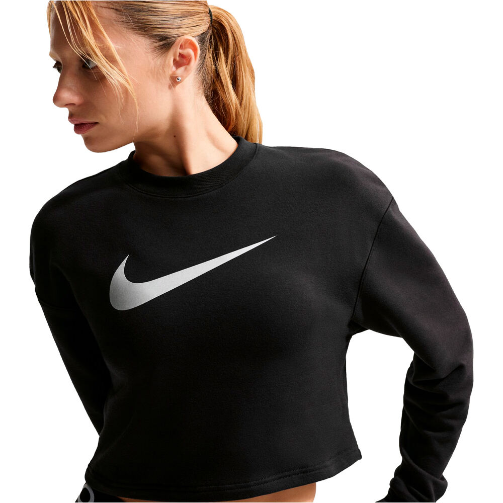 Nike sudaderas deportivas mujer W NP DF CREW FLC TT GRX vista detalle