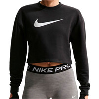 Nike sudaderas deportivas mujer W NP DF CREW FLC TT GRX vista frontal