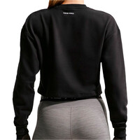Nike sudaderas deportivas mujer W NP DF CREW FLC TT GRX vista trasera