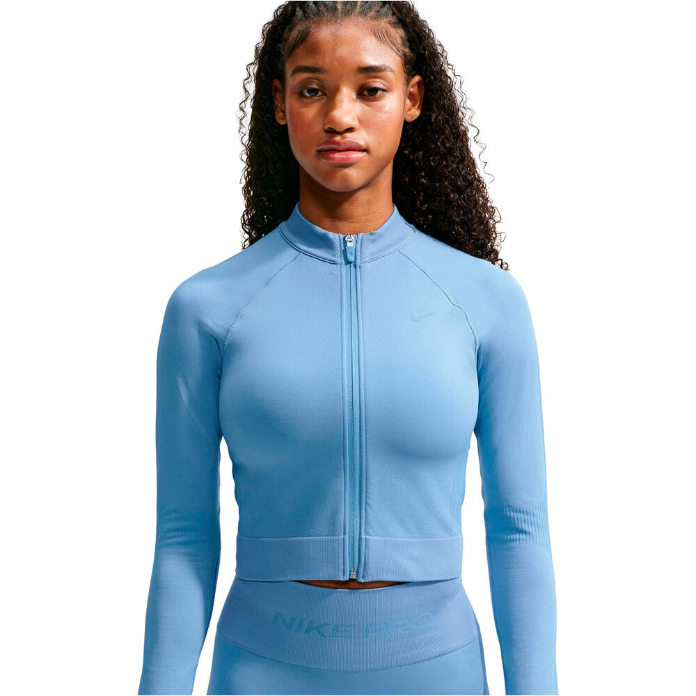 Nike sudaderas deportivas mujer W NP DF SMLS FZ MIDLAYER vista detalle