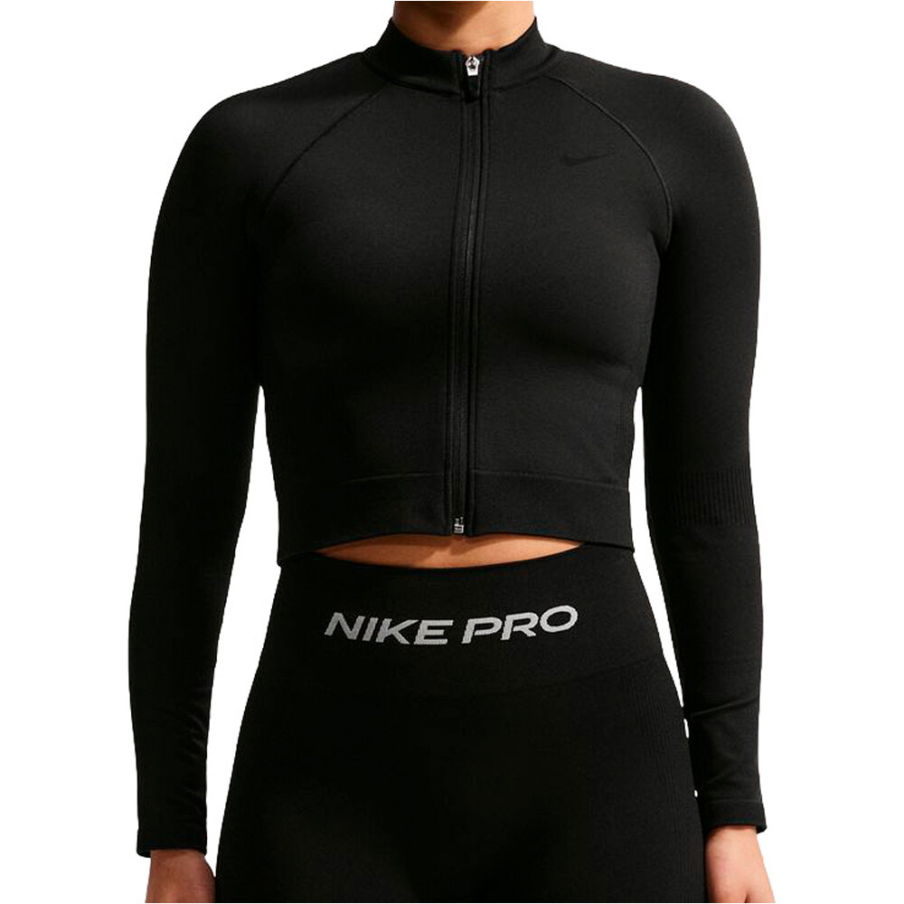 Nike sudaderas deportivas mujer W NP DF SMLS FZ MIDLAYER vista frontal