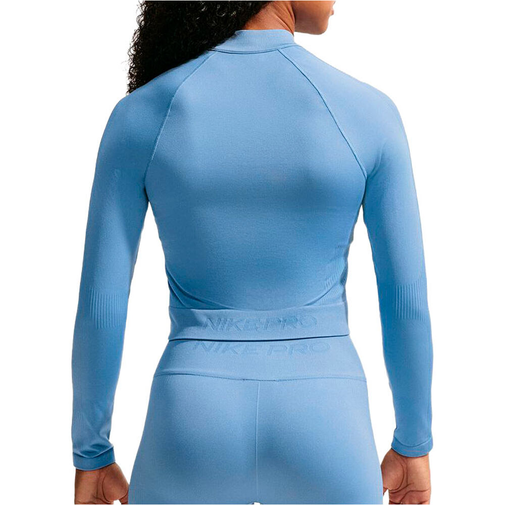 Nike sudaderas deportivas mujer W NP DF SMLS FZ MIDLAYER vista trasera