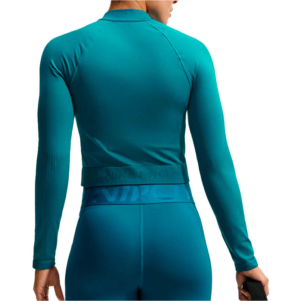 Nike sudaderas deportivas mujer W NP DF SMLS FZ MIDLAYER vista trasera
