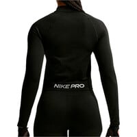 Nike sudaderas deportivas mujer W NP DF SMLS FZ MIDLAYER WT vista trasera