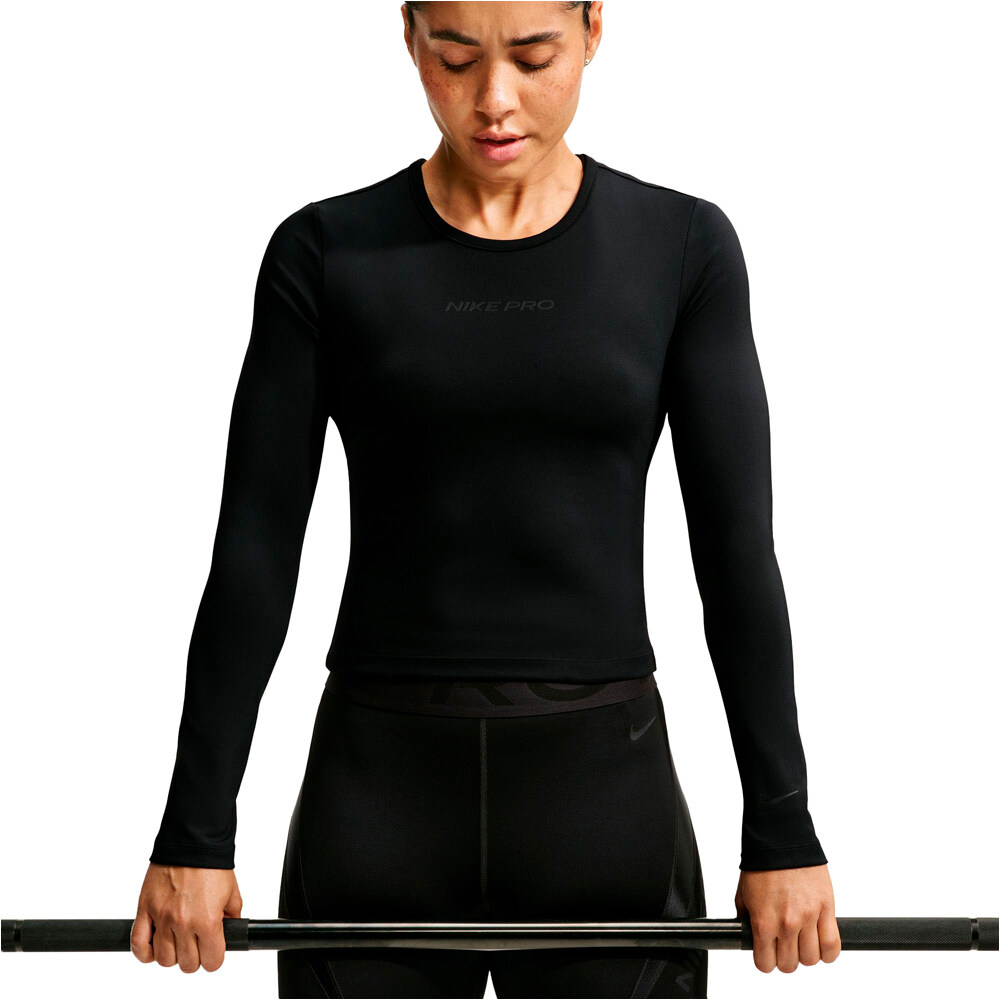 Nike sudaderas deportivas mujer W NP SCULPT LS TOP GG vista detalle