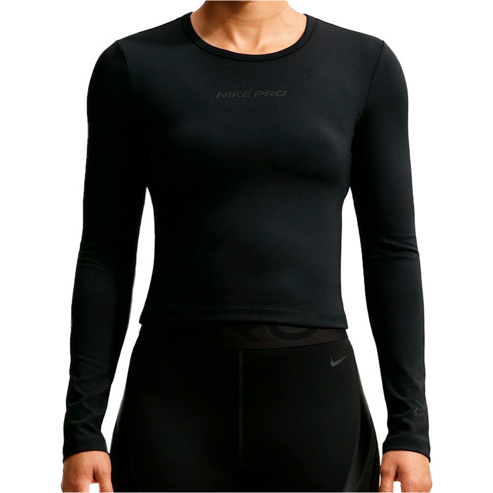 Nike sudaderas deportivas mujer W NP SCULPT LS TOP GG vista frontal