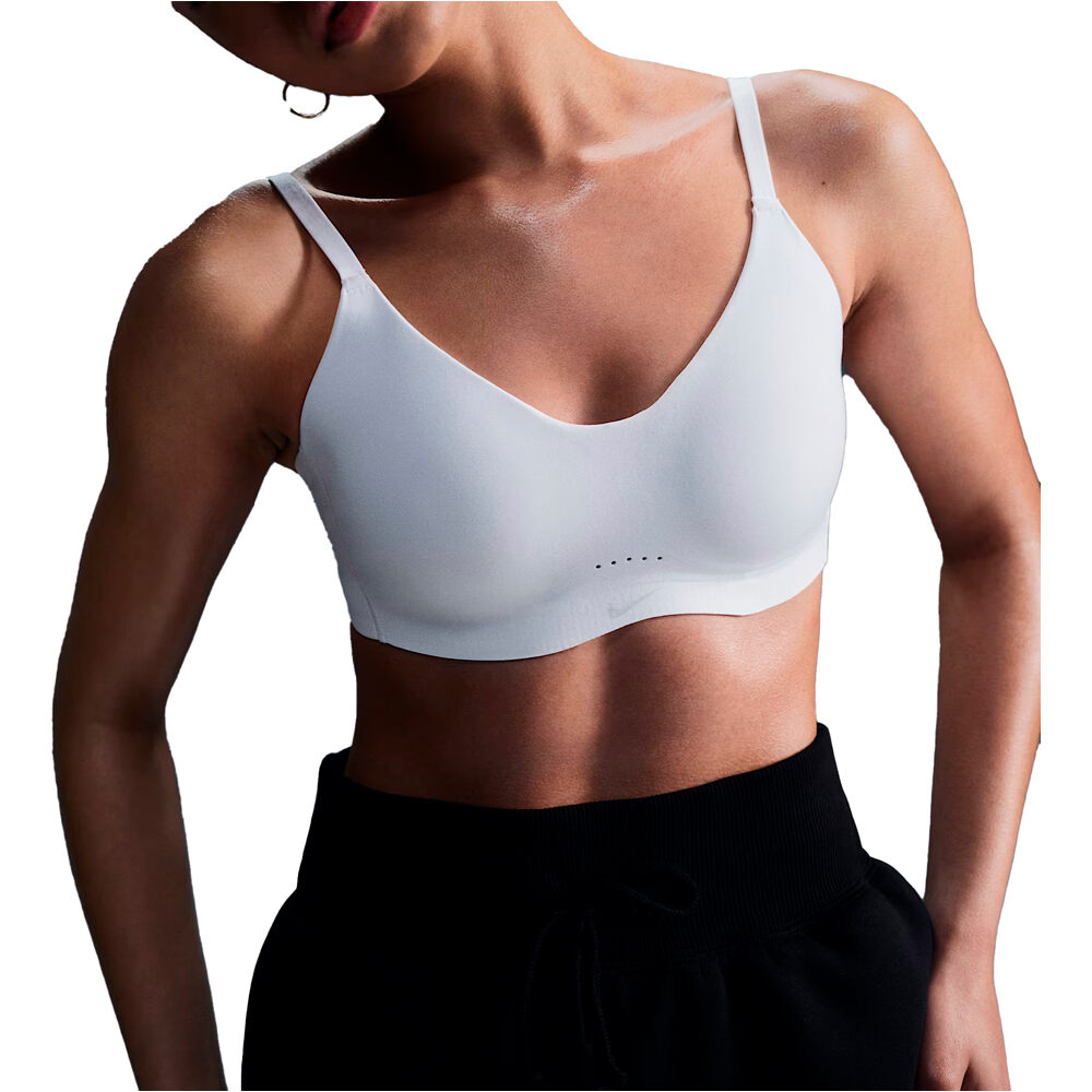 Nike sujetadores deportivos W NK ALATE MINIMALIST LS BRA vista frontal