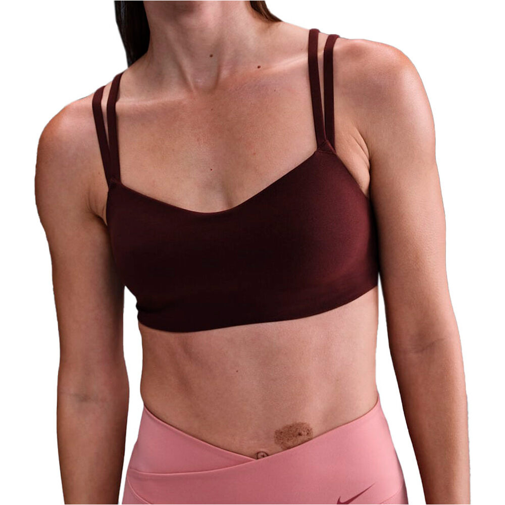 Nike sujetadores deportivos W NK DF ALATE TRACE BRA vista frontal