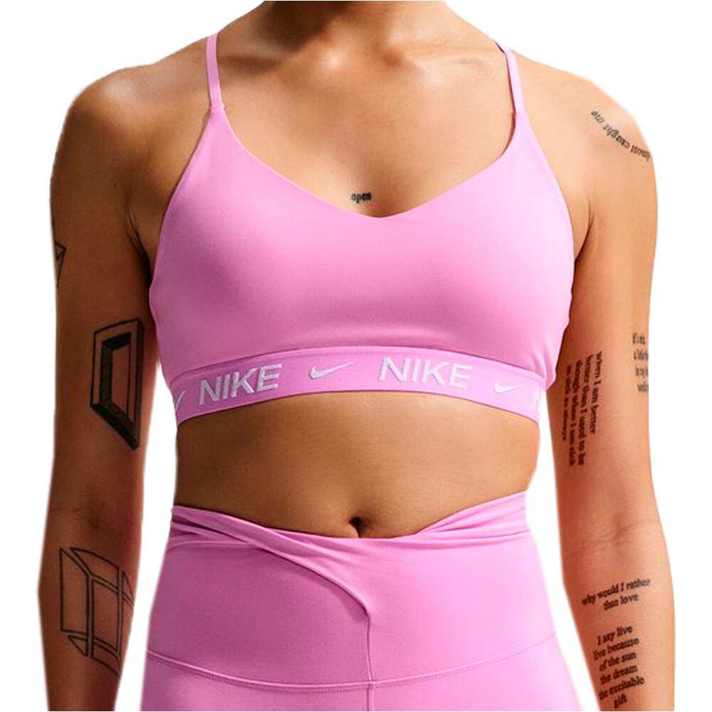 Nike sujetadores deportivos W NK DF INDY LGT SPT BRA vista frontal