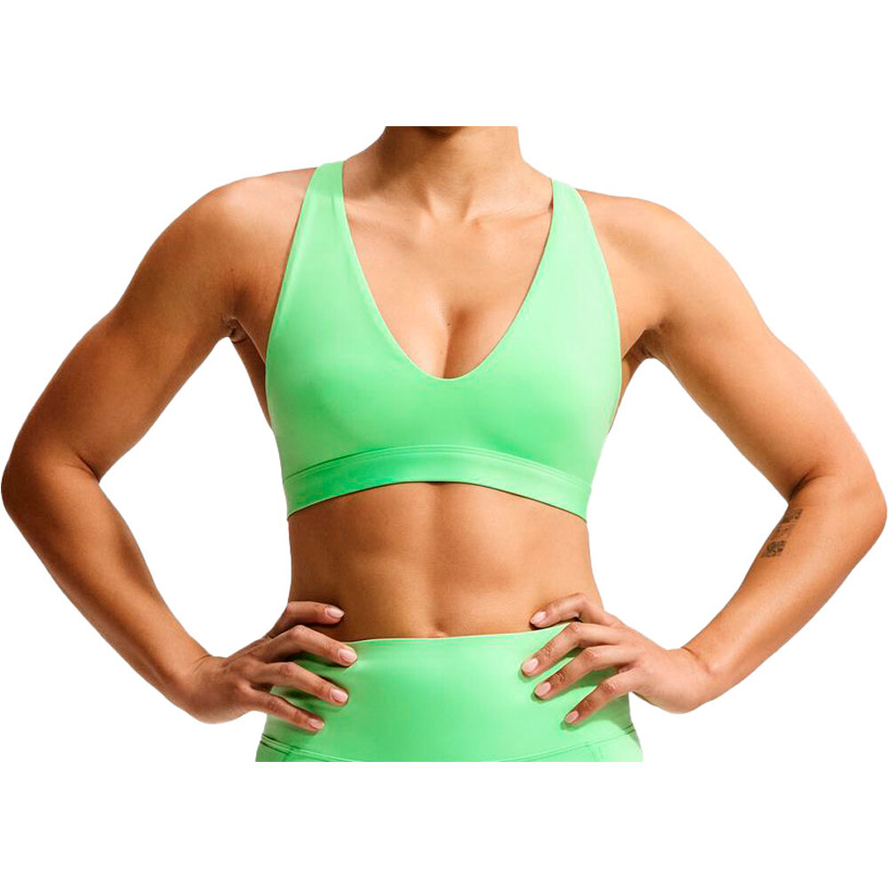 Nike sujetadores deportivos W NK DF INDY STRAPPY BRA vista frontal