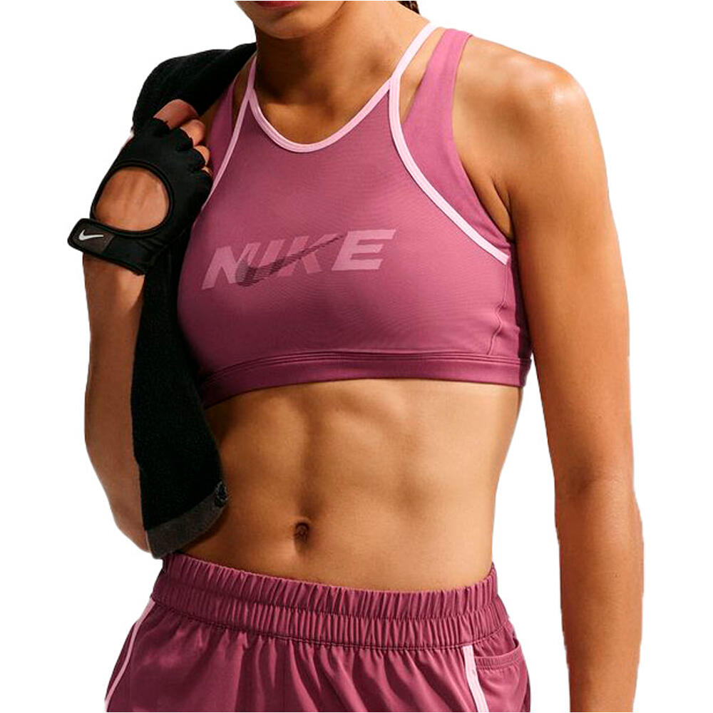 Nike sujetadores deportivos W NK DF ONE BRA CPSL B vista frontal