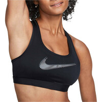 Nike sujetadores deportivos W NK DF SWSH PDED HBR BRA vista frontal