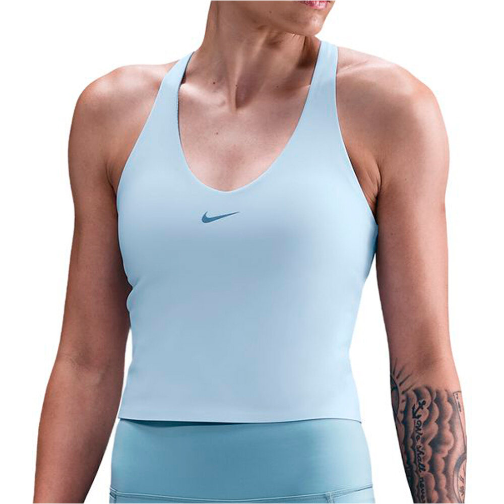 Nike sujetadores deportivos W NK DF UNVRSA MS BRA TANK vista frontal