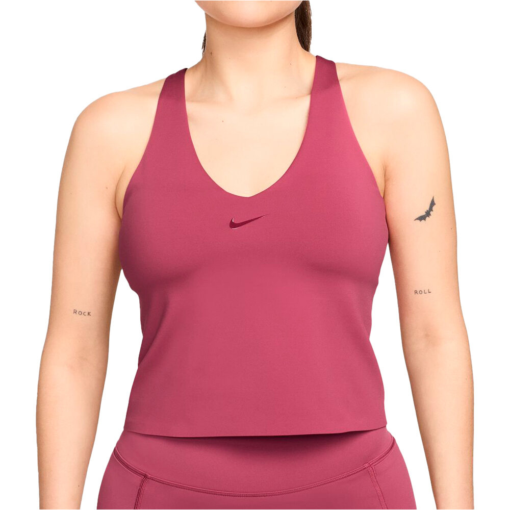 Nike sujetadores deportivos W NK DF UNVRSA MS BRA TANK vista frontal