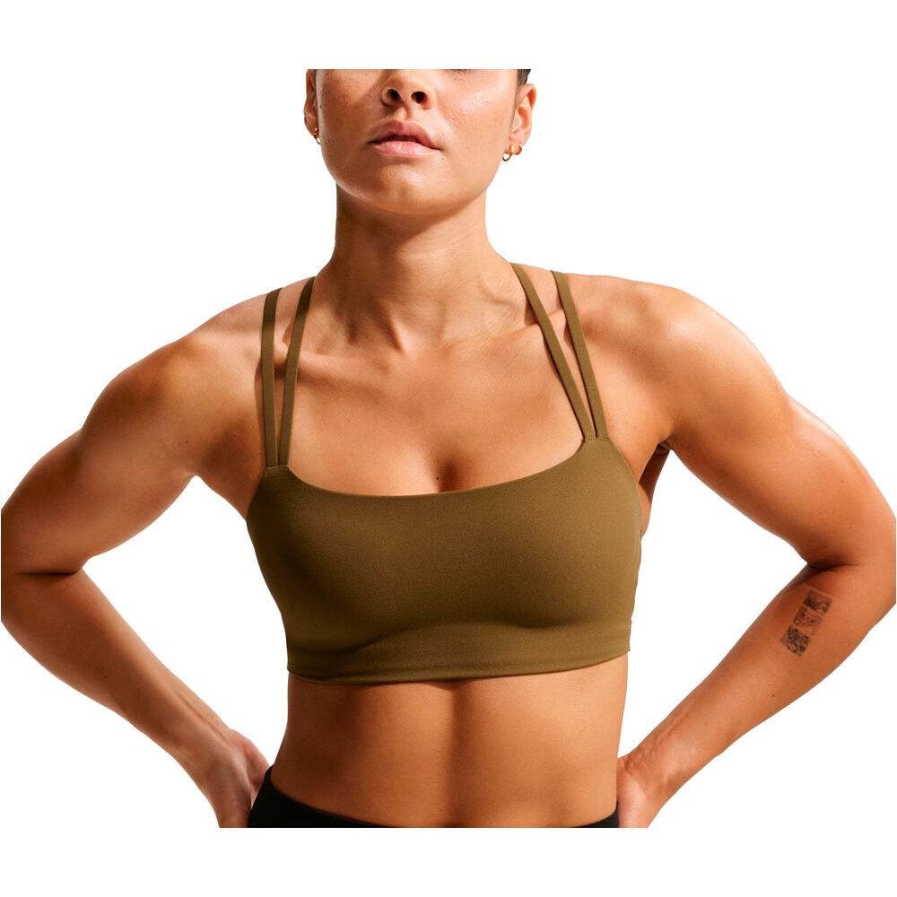 Nike sujetadores deportivos W NK DF ZENVY STRAPPY BRA vista frontal