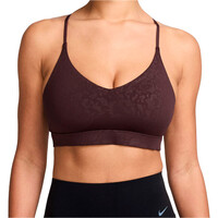 Nike sujetadores deportivos W NK INDY BRA FLR vista frontal