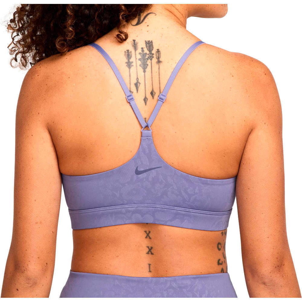 Nike sujetadores deportivos W NK INDY BRA FLR vista trasera