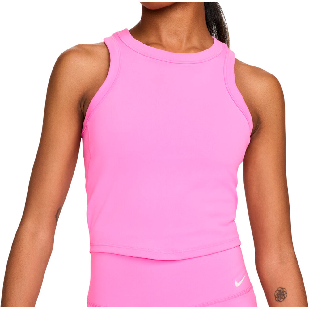 Nike sujetadores deportivos W NK ONE FITTED DF CROP TANK vista frontal