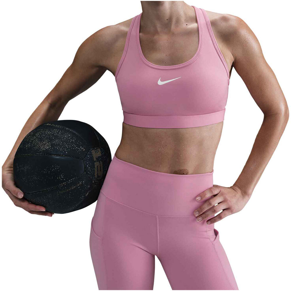 Nike sujetadores deportivos W NK SWSH MED SPT BRA vista frontal