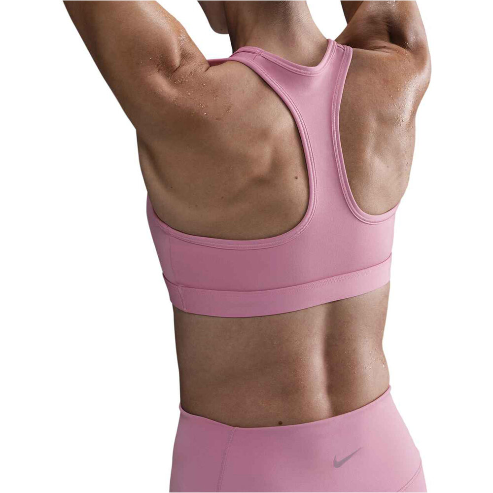 Nike sujetadores deportivos W NK SWSH MED SPT BRA vista trasera