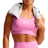 Nike sujetadores deportivos W NK SWSH MED SPT UNPADDED BRA vista frontal
