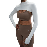 Nike sujetadores deportivos W NK ZENVY DF LS SHRUG TOP vista frontal