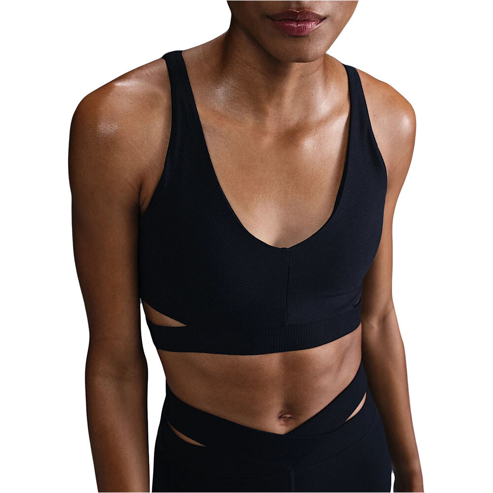Nike sujetadores deportivos W NK ZENVY RIB BRA vista frontal