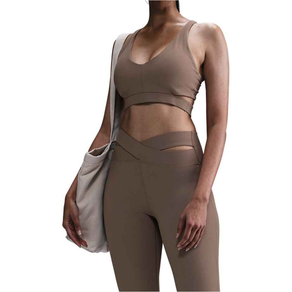 Nike sujetadores deportivos W NK ZENVY RIB BRA vista frontal