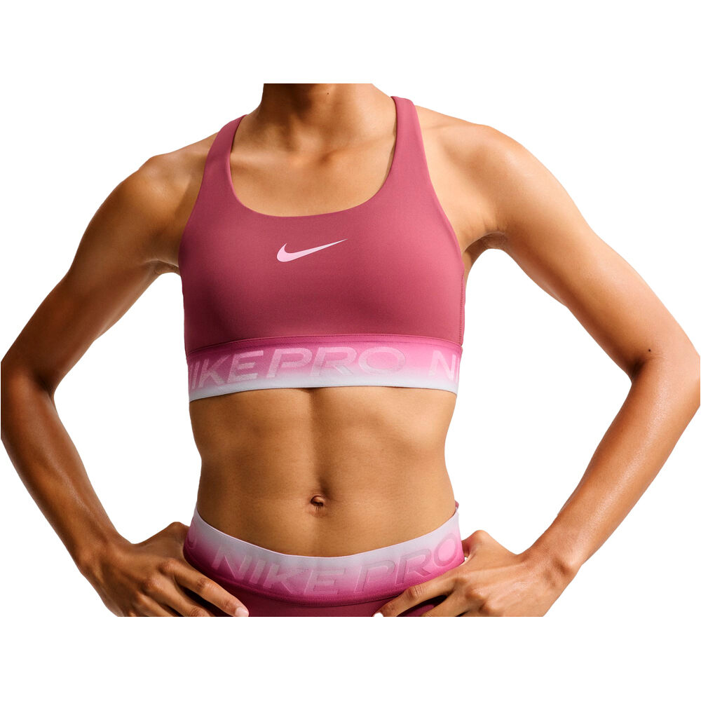 Nike sujetadores deportivos W NP DF LS BRA TT GRDNT vista frontal