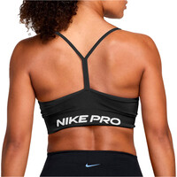 Nike sujetadores deportivos W NP DF SMLS LS BRA WT vista trasera