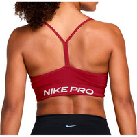 Nike sujetadores deportivos W NP DF SMLS LS BRA WT vista trasera