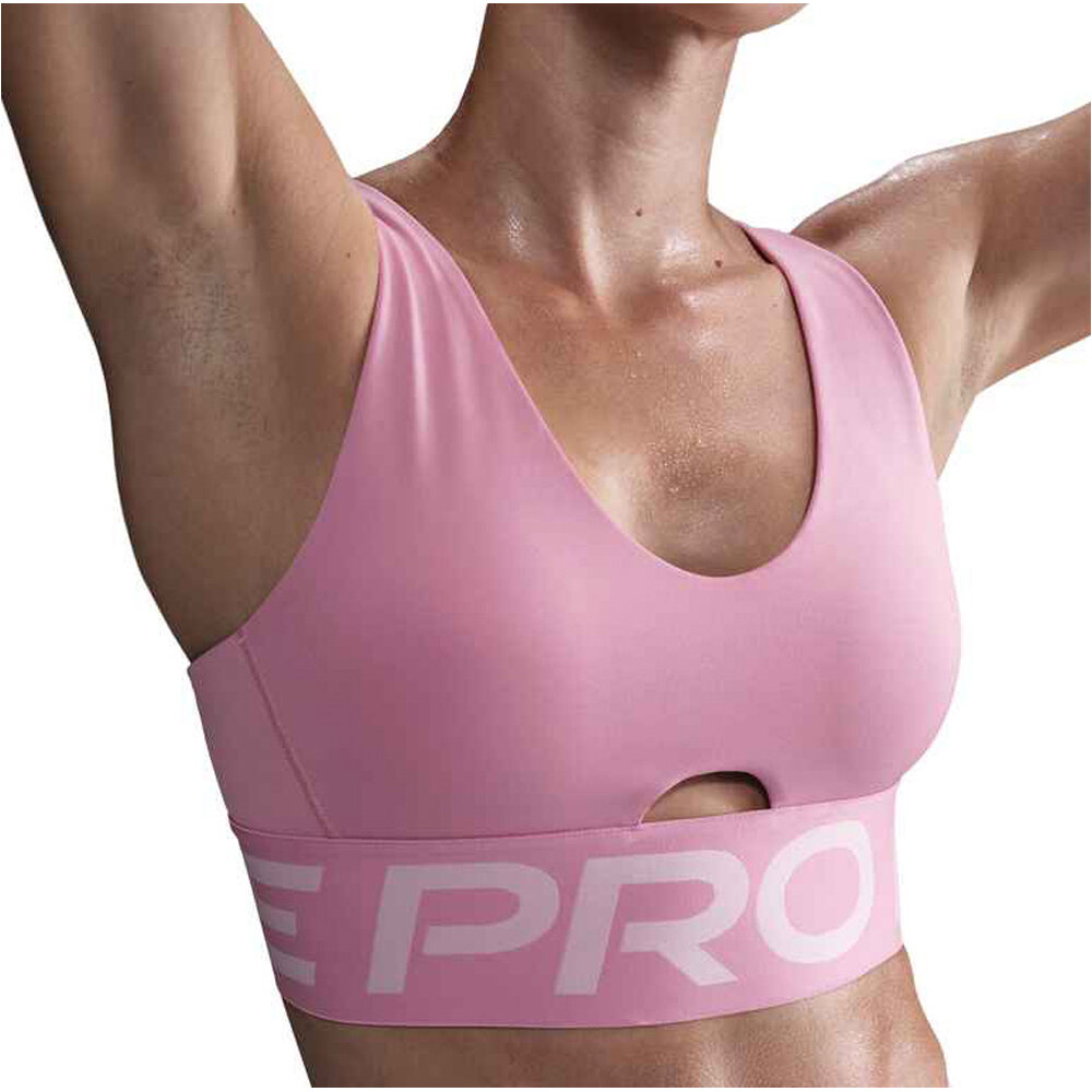 Nike sujetadores deportivos W NP INDY PLUNGE BRA BOLD vista frontal