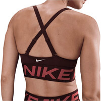 Nike sujetadores deportivos W NP INDY PLUNGE BRA BOLD vista trasera