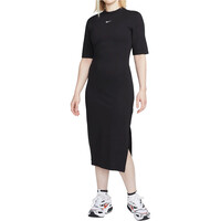 Nike vestidos mujer W NSW ESSNTL MIDI DRESS vista frontal