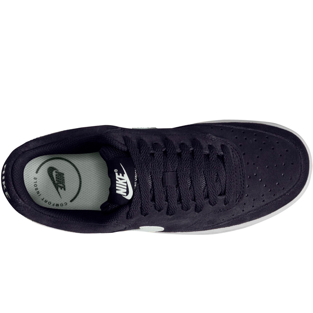 Nike zapatilla moda mujer W NIKE COURT VISION LO SD PRM vista trasera