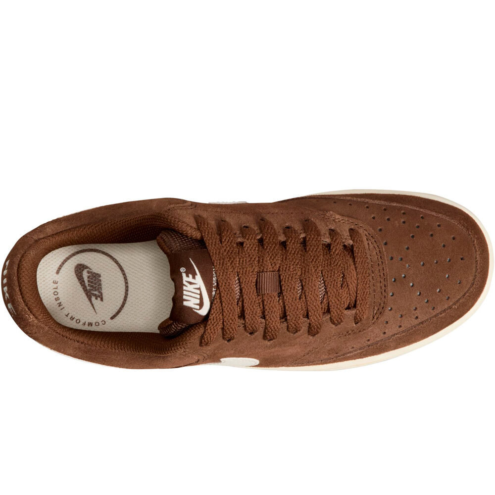 Nike zapatilla moda mujer W NIKE COURT VISION LO SD PRM vista trasera