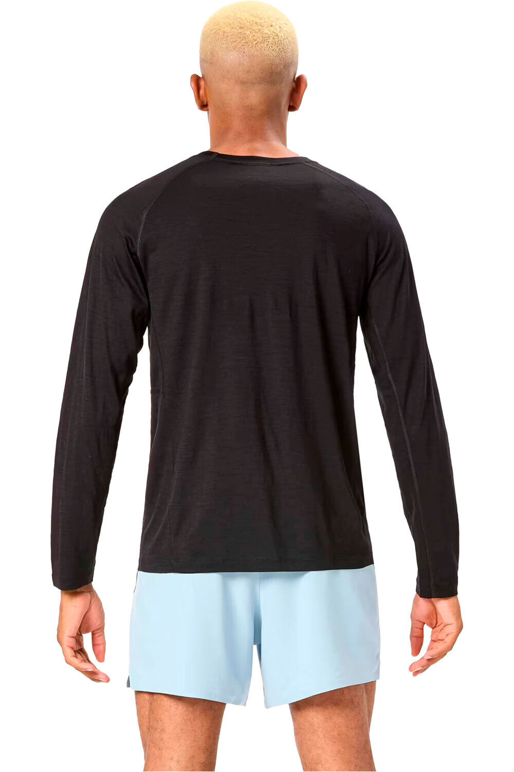 Nnormal camisetas trail running manga larga hombre Mens Merino Long Sleeve T-shirt vista trasera