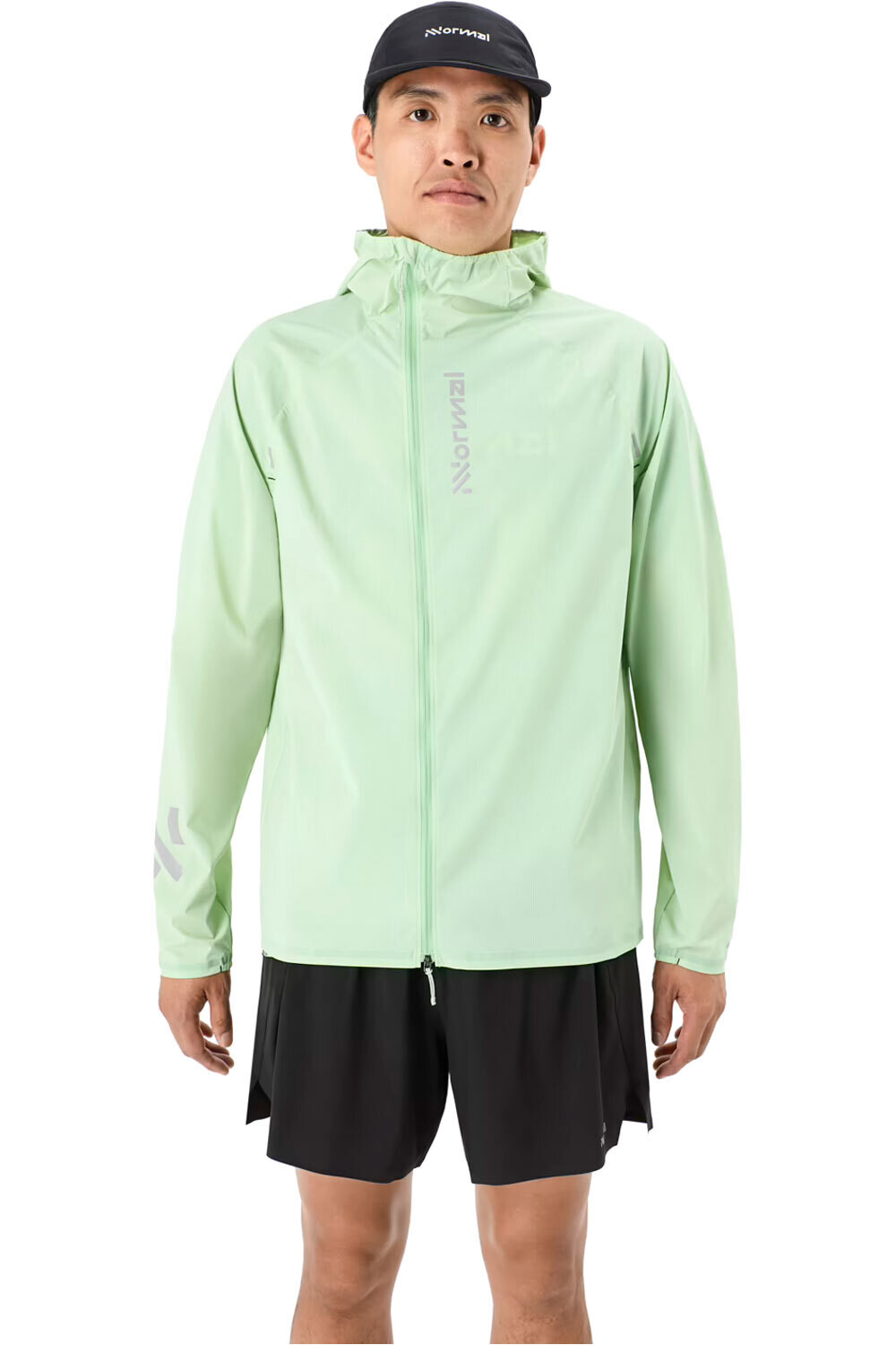 Nnormal CHAQUETA TRAIL RUNNING HOMBRE Trail Wind Jacket Light Green vista frontal