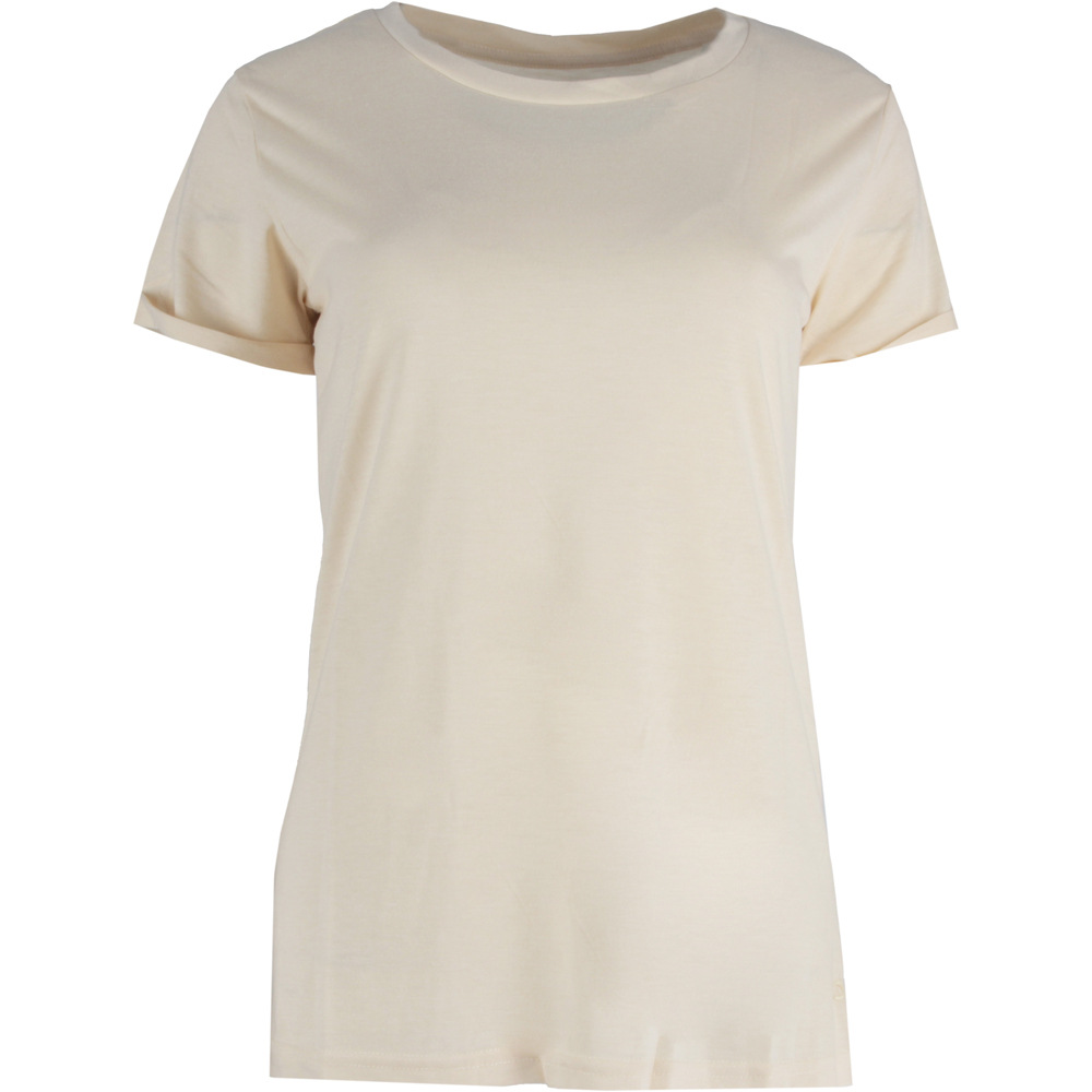Noona camiseta manga corta mujer T-NOOTHER Beige vista frontal