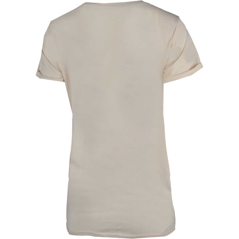 Noona camiseta manga corta mujer T-NOOTHER Beige vista trasera