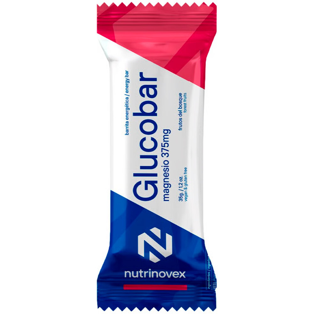 Nutrinovex barritas energéticas Glucobar con Sodio vista frontal