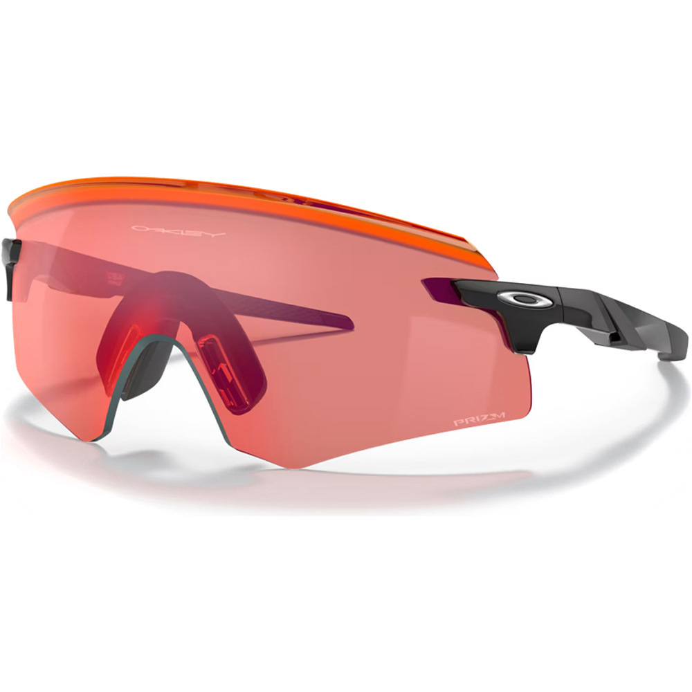 Oakley gafas deportivas Encoder Polished Black w/ Prizm Field vista frontal
