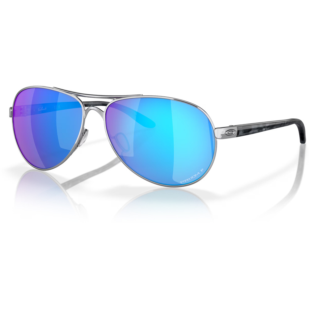 Oakley gafas deportivas Feedback Pol Chrm w/ PRIZM SapphPol vista frontal